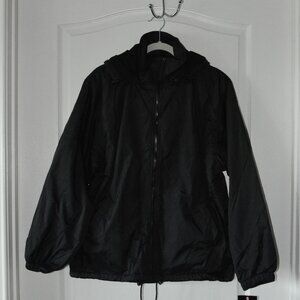 Vintage Charles Klein Jacket Coat Men's Hooded Fleece Lined Wind Raincoat Small